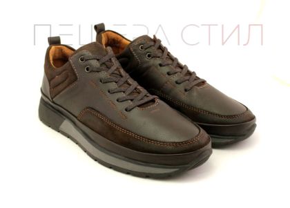 Pantofi casual barbati in maro inchis - Model Bruno.