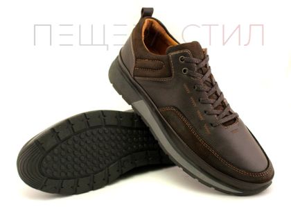 Pantofi casual barbati in maro inchis - Model Bruno.