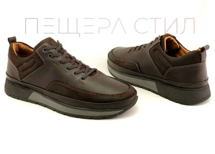 Pantofi casual barbati in maro inchis - Model Bruno.