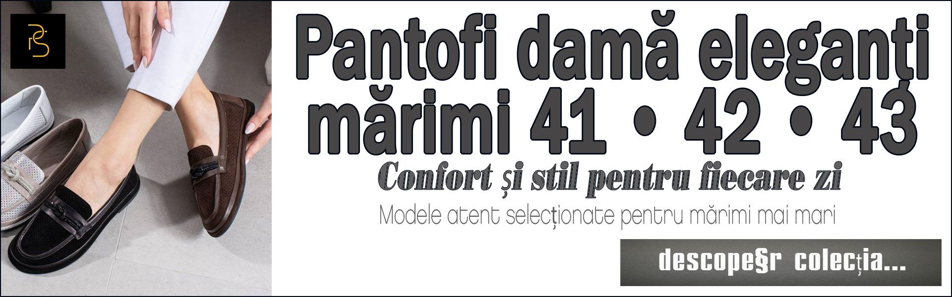 Pantofi damă mărimi mari 41 42 43 – confort și stil