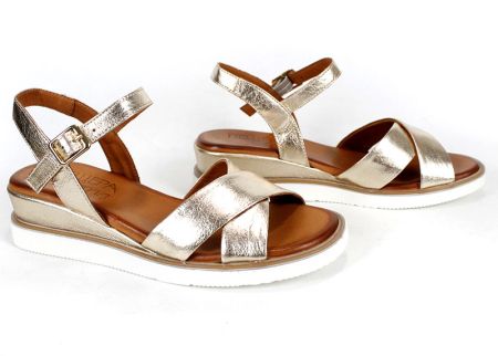 Pantofi casual dama din piele naturala cu imprimeu floral - model Luna