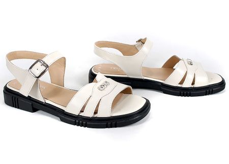 Pantofi casual dama din piele naturala cu imprimeu floral - model Luna