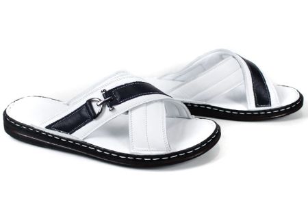 Sandale barbatesti din piele naturala de culoare neagra - model Vladi