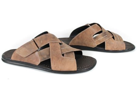 Papuci bărbătești din piele naturală Nero Flexo – culoare neagră cu design modern și confort