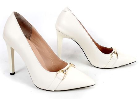 Pantofi damă Linea Nera – piele naturală, toc înalt elegant