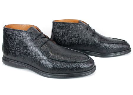 Clark barbati din piele intoarsa naturala de culoare albastru inchis - model clasic.