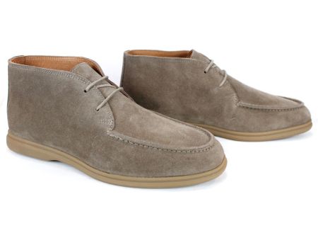 Clark barbati din piele intoarsa naturala de culoare albastru inchis - model clasic.