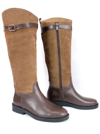 Cizme de dama din piele naturala de culoare neagra - model 125587