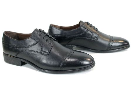 Pantofi eleganți pentru bărbați Marco Stilé din piele naturală neagră