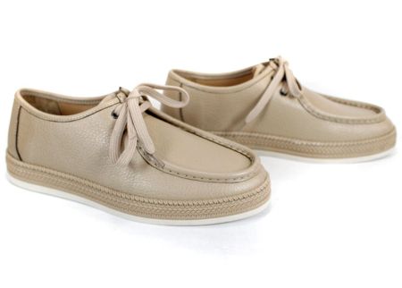 Mocasini bărbați City Mark din piele naturală bej