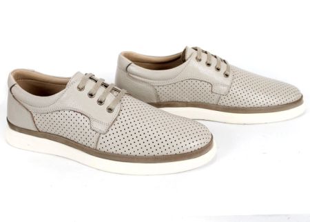 Mocasini barbatesti din piele naturala de culoare albastru-gri - ModelApache