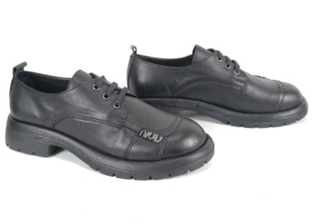 Pantofi damă Alma Walk din piele naturală, culoare neagră