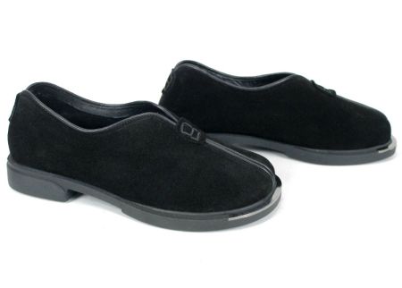 Linea Ease – pantofi damă din velur negru cu platformă