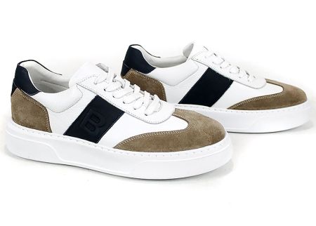 pantofi barbati Strado Verin piele naturala alb vizon