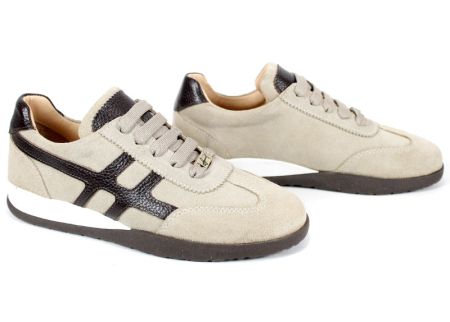 Sneakers damă Soft Edge bej din piele naturală, perforați