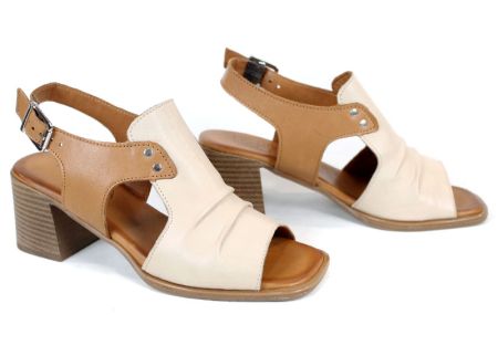 Brilla Notte – sandale damă din piele naturală cu imprimeu leopard