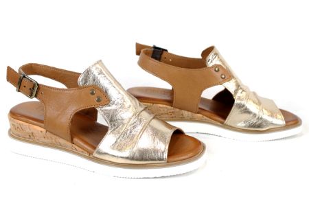 Brilla Notte – sandale damă din piele naturală cu imprimeu leopard