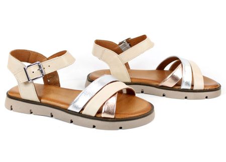 Brilla Notte – sandale damă din piele naturală cu imprimeu leopard