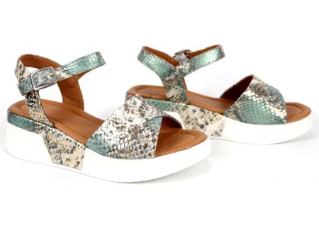 Brilla Notte – sandale damă din piele naturală cu imprimeu leopard