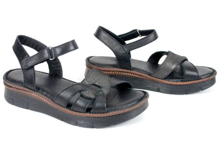 Brilla Notte – sandale damă din piele naturală cu imprimeu leopard