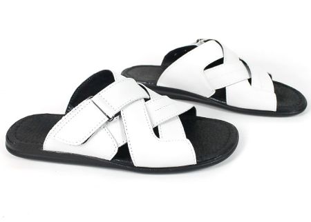 Papuci bărbătești din piele naturală Nero Flexo – culoare neagră cu design modern și confort