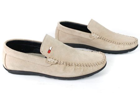 Miro Classico – Moccasini bărbătești din piele naturală întoarsă vizon