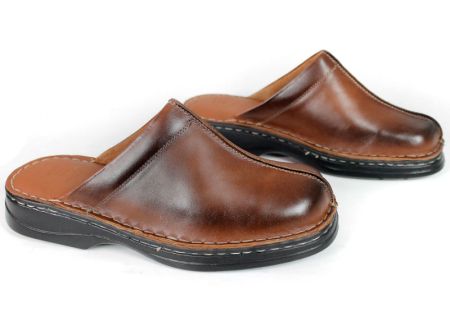 Comfort Drive – Saboți bărbătești din piele naturală maro
