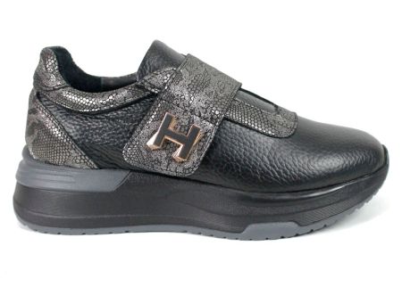 Marielle Voss – sneakers dama respirabili cu mesh și velur negri