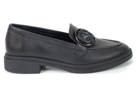 Mocasini damă Isabella Romano din piele naturală – negri, cu talpă ușoară