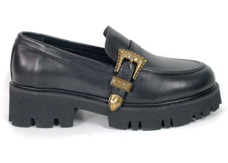 Pantofi premium de damă Camilla Verdi din piele naturală negri.
