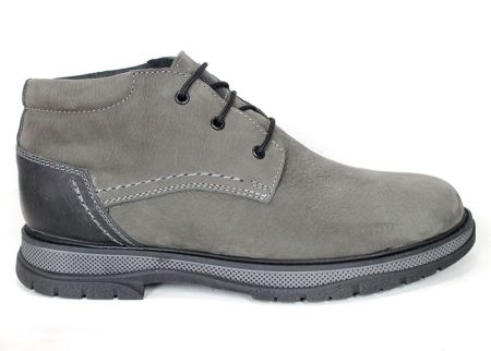Bruno Salazar men's grey genuine nubuck chukka boots