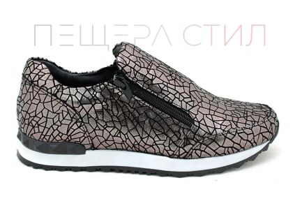 Дамски спортни обувки в цвят "никел" D-211 NL