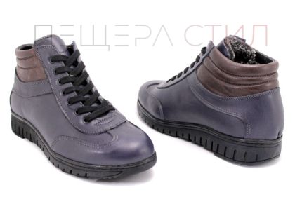 Cizme barbatesti din piele naturala albastru 200-22 SN -modelul nu este disponibil-