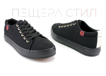 Tenisi pentru femei in negru M-26 CH