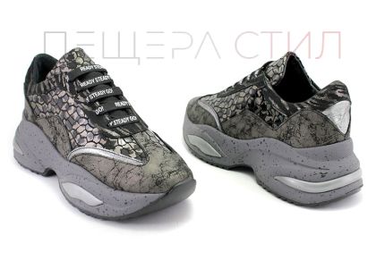 Pantofi sport de damă pentru purtarea zilnică în culori exotice din piele naturală - 222.1 SZ