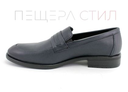 Мъжки обувки от естествена кожа в тъмно синьо 908 SN