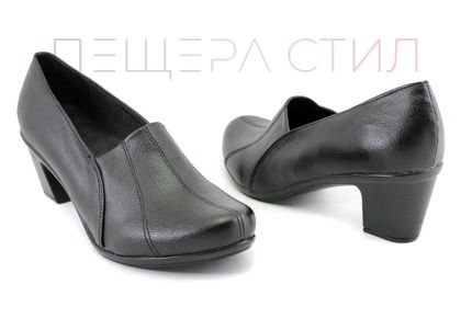 Pantofi de damă cu toc negru model 11.
