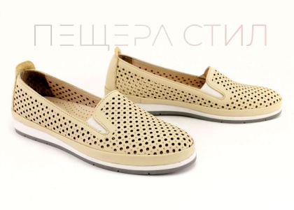Pantofi casual de dama cu perforație - Model Elitsa.