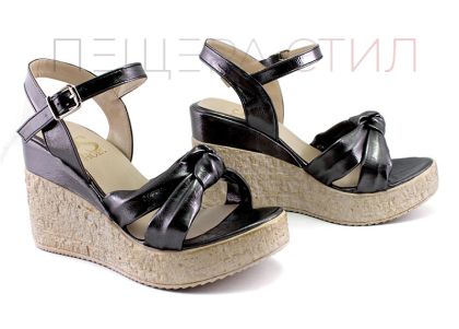 Sandale cu platforma inalta pentru femei in negru - Model Veronica