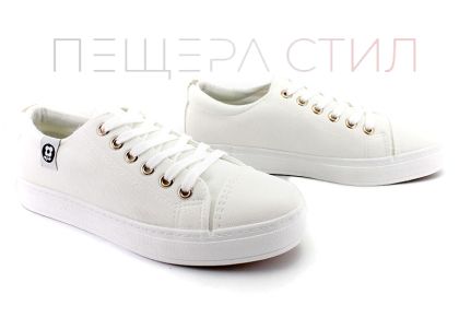 Tenisi pentru dama, intr-o singura culoare, toti in alb M-26 B