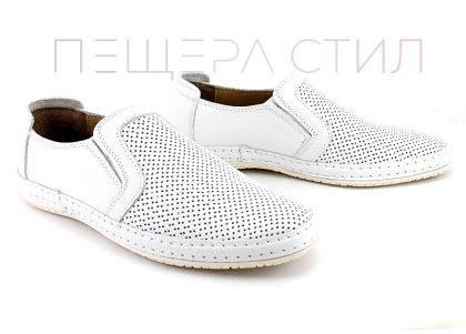 Pantofi barbati de vara in alb - model Amadeus