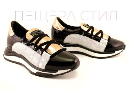 Adidași din piele pentru femei - Model Manuela