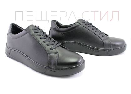 Pantofi barbati din piele naturala in negru - model Lazaro.