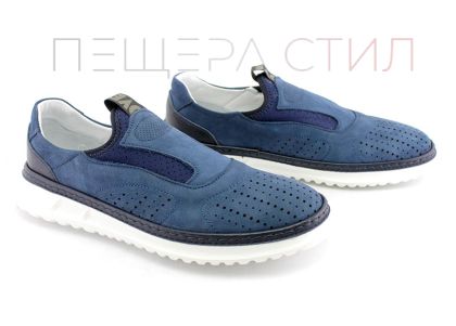 Pantofi sport pentru bărbați în albastru - Model Michael.
