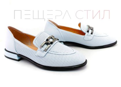Pantofi de damă de culoare albastru deschis