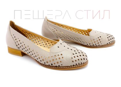 Pantofi de vară pentru femei în culoare vizon