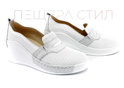 Pantofi de vară pentru femei în alb - Model Monique