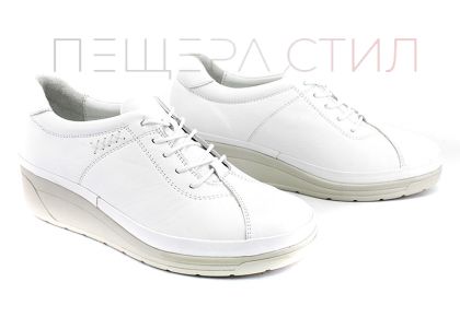 Pantofi casual de damă în alb - Model Ilona