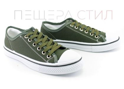 Tenisi pentru femei în verde militar, model 118
