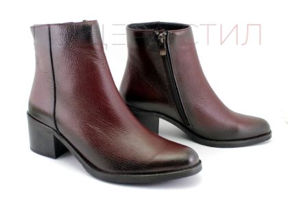 Botine elegante de damă cu fermoar lateral în negru - Model Damiana